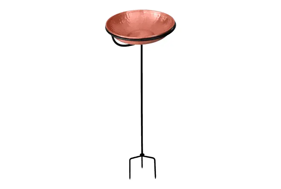 Monarch Abode Monarch Pure Copper Hand Hammered Hanging Bird Bath